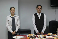 Vera Bitarashvili and Giorgi Todua at Study place (Tbilisi)